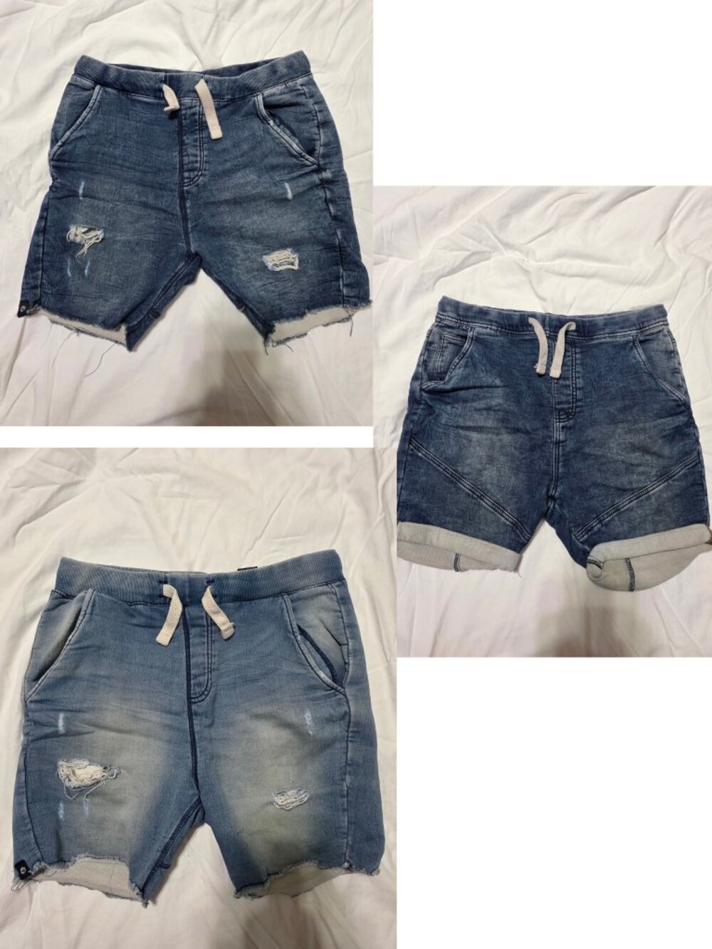 Stretchy Faux Jean Short Bundle (3)